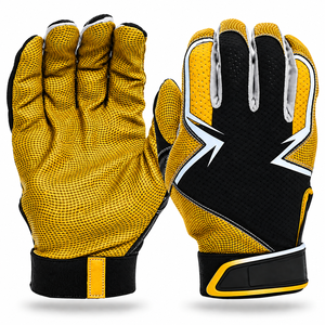 Guantes de Bateo de Béisbol Hechos en Pakistán, de la Mejor Calidad, Totalmente Impresos, Precio Económico, Transpirables, de Cuero, Antideslizantes - Product Image 4