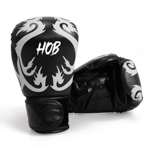 Gants d'entraînement en cuir personnalisés pour MMA et boxe avec fermeture auto-agrippante, gants de boxe en cuir PU pour Muay Thai - Product Image 1