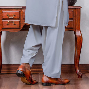 Conjuntos de Shalwar Kameez para Hombre, Hechos a Medida, de Alta Calidad, Corte Ajustado, Secado Rápido, Estampado Digital, para Toda Temporada, Estilo Indio-Pakistaní, para Fiestas y Uso Casual - Product Image 5