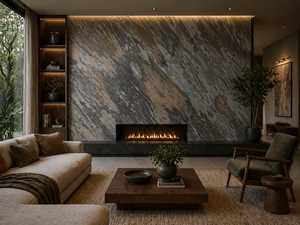 Autumn White Flexible Slate <b>Stone</b> Veneer Sheet Soft Light Natural Wall Covering for Interior Exterior Facade Decor - Product Image 2