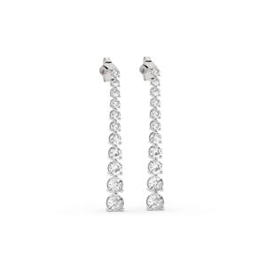 Pendientes de Diamantes Cultivados en Laboratorio de 2.1ct y Oro de 14K, Certificados por IGI, Joyería Fina, Regalo de Aniversario de Bodas o Cumpleaños - Product Image 1