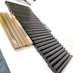 Tiges de corne de buffle noire naturelle polies et lisses pour la fabrication de tampons, de poignées de couteaux et la sculpture artisanale - Product Image 6