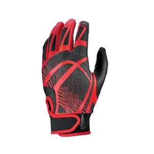 Custom Full Finger Leather Baseball Gloves Pitcher Right-Handed <b>White</b> Navy Stars Digital Print Non-Slip Hook Loop Closure Adults - Product Image 5