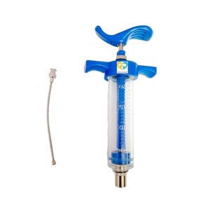 Surtechs Reusable Plastic Hand Feeding <b>Syringe</b> with Stainless Steel <b>Needle</b> for Birds (20ml) Veterinary Use - Product Image 1
