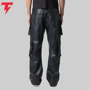 <b>Men</b> <b>Leather</b> <b>Pants</b> High Quality <b>Leather</b> Slim Fit Trousers Comfortable Durable Stylish Everyday Wear Wholesale Clothing - Product Image 4