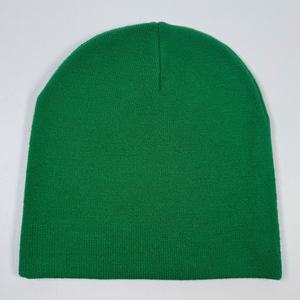 Nuevo Gorro de Invierno Clásico Unisex, Colorido, Cálido, Tejido, Sin Puño, con Logotipo Jacquard Personalizado, Gorros Verdes - Product Image 6