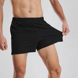 Pantalones Cortos Deportivos para Hombre, de 3 Pulgadas, con Bolsillos Laterales con Cremallera, Bolsillos en la Cintura, Secado Rápido, Cómodos, Sólidos, para Gimnasio, Fitness, Running, Culturismo - Product Image 4