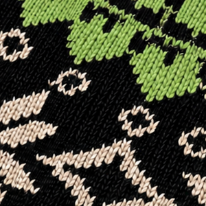 Suéter de Lana/Acrílico Verde para Hombre con Cierre de Cremallera, Diseño Fair Isle, Antipilling, Jacquard de Copo de Nieve Nórdico, Cuello Alto, Manga Larga - Product Image 5