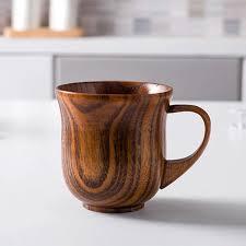 แก้วกาแฟ/ชาไม้ดีไซน์ทันสมัย สวยงาม เป็นมิตรกับสิ่งแวดล้อม พร้อมด้ามจับหรูหรา เหมาะสำหรับใช้ในบ้าน เดินทาง และกิจกรรมกลางแจ้ง - Product Image 4