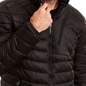 Mens Hooded Bubble Puffer <b>Jacket</b> Custom Warm Winter Outerwear Water Resistant Padded Fashion High Quality Front Bulk Wholesale - Product Image 3