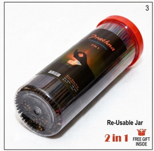 Premium Bamboo Incense <b>Sticks</b> 2 in 1 Reusable Jar Indian Religious <b>Scented</b> Organic Hand-made Eco-Friendly All Season - Product Image 3