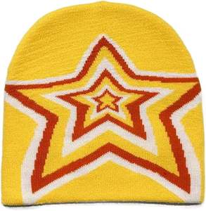 Gorro de Invierno Unisex con Tejido Jacquard, Logotipo Personalizado, Pompón de Piel Sintética, Gorro de Punto con Puño, Color Sólido, Cálido, de Poliéster/Algodón, Gorro Deportivo - Product Image 5