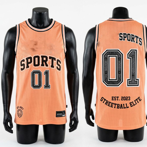 Camiseta de baloncesto estilo streetwear, deportiva, de secado rápido, cómoda, 100% algodón, para hombre, corte holgado, estampada - Product Image 5