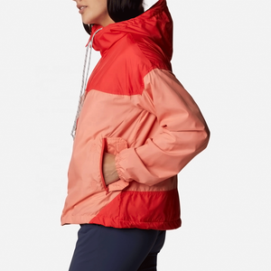 Custom Women Hooded Windbreaker <b>Jacket</b> Lightweight <b>Waterproof</b> Outdoor Sports Coat Breathable Casual Zipper <b>Jacket</b> Plus Size - Product Image 3