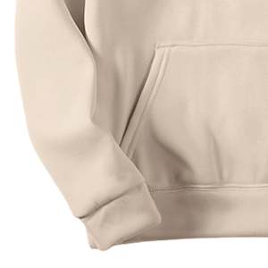 Half Zip Men Hoodie Anorak Style Active Sweatshirt Collar Detail Performance Athletic Pullover Plain Dyed Anti-Pilling Outerwear - Product Image 4