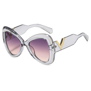 New European American <b>Sunglasses</b> Women V Small Frame <b>Square</b> UV400 Comfortable Full Rim Butterfly Fashion Trend Cross-Border - Product Image 6