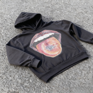 Sudadera con Capucha Personalizada al por Mayor, 100% Algodón, Unisex, Tallas Grandes, con Logotipo Bordado con Pedrería, para Otoño - Product Image 2