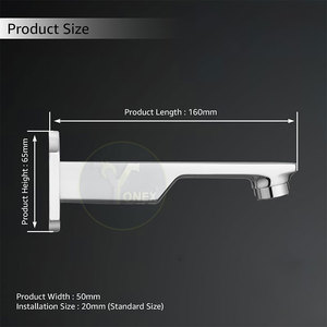Quality Made <b>Bathroom</b> Bau Cosmo Spout Private Label Bau Cosmo Spout High Performance Bau Cosmo Spout - Product Image 6