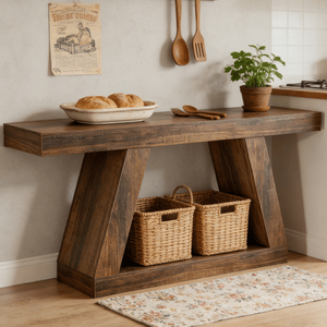 Consolle Lunga Moderna di Lusso in Legno Massello, Arredamento Contemporaneo per Ingresso, Appartamento, Hotel, Soggiorno - Product Image 6