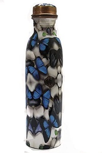 Botella de Agua de Cobre Puro de Doble Pared con Diseño de Mariposas, de Lujo, para Regalos Empresariales y Venta al por Mayor - Product Image 2