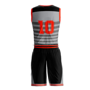 Uniformes personnalisés de basket-ball d'équipe Maillots d'impression par sublimation pour hommes Shorts OEM Design Sportswears Kits légers - Product Image 6
