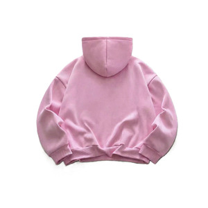 Sudaderas con Capucha Oversize de Forro Polar Grueso de Alta Calidad, Color Rosa, Corte Holgado, Estilo Urbano, Lisas, con Opción de Logotipo Personalizado, Proveedor Mayorista - Product Image 4
