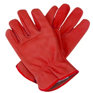 Long-Lasting Sheep Grain Leather Reflective Safety Work <b>Gloves</b> for Industrial Construction Enhanced Hand Protection - Product Image 5