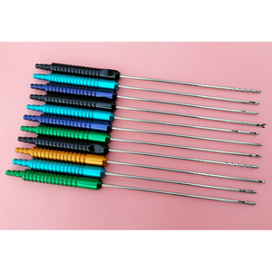 Lipo Suction Fixed Handle <b>Set</b> of 11 Pcs 4mmx25cm Plastic Cosmetic Surgery - Product Image 1