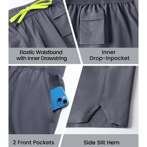 กางเกงขาสั้นผู้ชายระบายอากาศได้ดีแห้งเร็วระบายอากาศได้ดีสำหรับฤดูร้อน - Product Image 4