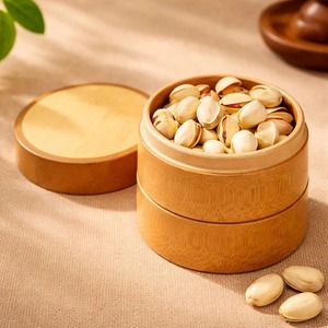 Juego de Recipientes de Bambú para Almacenamiento de Alimentos con Tapa, Frascos Ecológicos para Cocina, Ideales para Té, Café, Azúcar, Almacenamiento en Despensa, de la India - Product Image 6