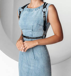 Leather Chest <b>Harness</b> For Women Stylish Adjustable Waist <b>Belt</b> Comfortable And Fashionable For Daily And Night Out Looks LWH-0078 - Product Image 5