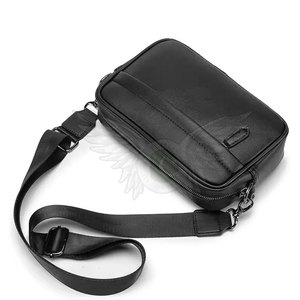 Sac banane en cuir à fermeture éclair, résistant à l'eau, écologique, mode féminine pour la course, le cyclisme, la randonnée, le quotidien, noir, forme boîte - Product Image 4