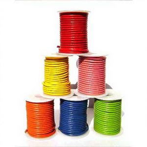 Cordones de cuero redondos para manualidades DIY, varios tamaños para joyería, pulsera y collar, 2mm, 3mm, 4mm, 5mm, 6mm, 8mm, accesorios de joyería - Product Image 1