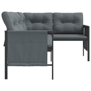 Sofá esquinero de jardín color antracita - Product Image 4