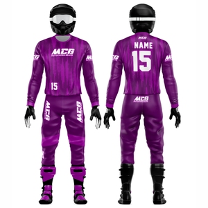 MCG Unisex Full Sleeve Motocross Racing Suit Sublimation Print Quick Dry Breathable <b>Plus</b> <b>Size</b> % Polyester Adult ATV Road Gear - Product Image 1