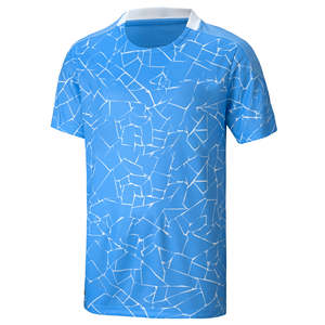 Camiseta de Fútbol para Hombre, Ecológica, de Secado Rápido, Transpirable, para Verano, 100% Poliéster, Ligera, con Estampado por Sublimación - Product Image 1