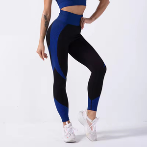 Leggings de sport décontractés personnalisés de haute qualité pour femmes, taille mi-haute, pour le jogging et le yoga, avec logo, en Spandex/Polyester tricoté, flexibles - Product Image 6