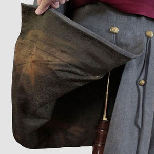 Abrigo de lana de reproducción americana de época precisa, estilo uniforme civil tradicional. - Product Image 5