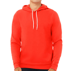 Sweat à capuche pour homme de haute qualité, logo personnalisé, 100% coton molletonné, streetwear, poche, uni, teinture unie, impression sérigraphique, hiver - Product Image 2