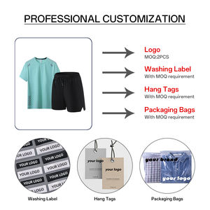 Conjunto Deportivo de Invierno para Hombre con Capucha, 2 Piezas, Camiseta de Manga Corta y Pantalones Cortos, para Entrenamiento, Gimnasio, Running, con Protección Impermeable Frontal - Product Image 6