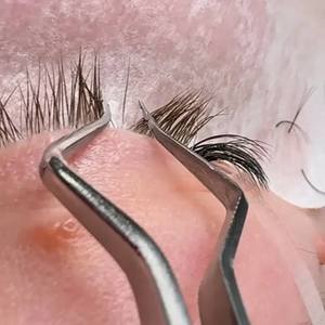 Professional Eyelashes Secretion Forceps Separator Eye Lash Tweezers Open Jaws Dissecting Separator Tool for Extension - Product Image 5