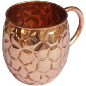 Taza Moscow Mule de cobre martillado negro de la marca Blossom |   Taza de Cóctel Reutilizable Portátil Ecológica de Lujo |   Vajilla al por Mayor - Product Image 6