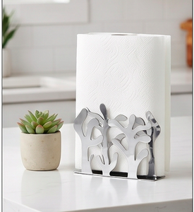 Porta Servilletas de Papel para Cena en Casa, Diseño Elegante en Plata, para Restaurante y Mesa - Product Image 2