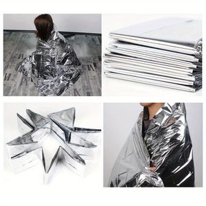 Paquete de 20 Mantas Térmicas de Emergencia, Aislantes, de Mylar, para Supervivencia, Seguridad y Calor - Product Image 5
