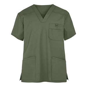 Ensembles d'uniformes médicaux à manches courtes pour infirmières, tenues personnalisées en toile respirante à séchage rapide, unisexe, pour hôpitaux et soins médicaux - Product Image 3