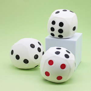Juguete Antiestrés de TPR Suave, Dado de Simulación Blanco, Regalo de Descompresión para Niños y Adultos - Product Image 5