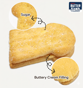 Galletas de Mantequilla Listas para Enviar, 60g |   Galletas Rellenas de Crema Envasadas Individualmente con MOQ Bajo para Tiendas Minoristas - Product Image 3