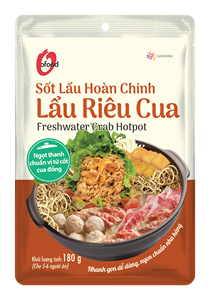Base para Sopa de Cangrejo de Agua Dulce O'food 180g – Salsa Tradicional Vietnamita "Lau Rieu Cua" |   Venta al por mayor y OEM - Product Image 2