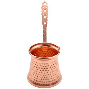 Olla Tradicional de Cobre para Calentar Bebidas, Cafetera Turca, Árabe y Griega, con Mango Largo de Latón, Esenciales de Cocina - Product Image 4