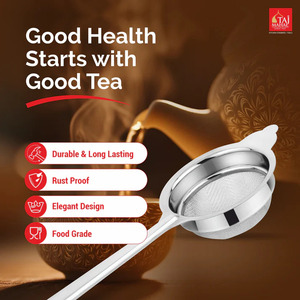 Wholesale SS Accord Filtra Tea and Coffee <b>Strainer</b> Handle Stainless Steel Mesh <b>Strainer</b> with Long Handle - Product Image 3